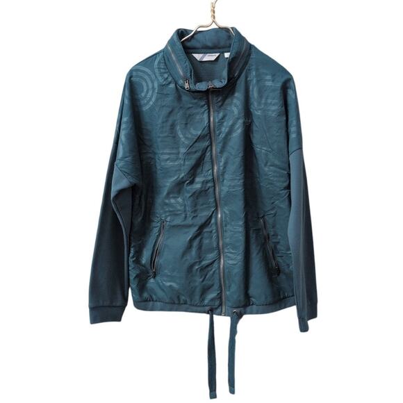 adidas Jackets & Blazers - Adidas Teal Full-Zip Windbreaker Jacket – Size Large